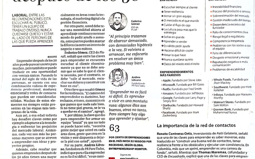 10 Claves para Emprender despues de los 50 / Economia Silver
