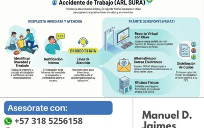 Que hacer en caso de accidente laboral con ARL SURA